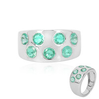 Anello in argento con Smeraldo Russo