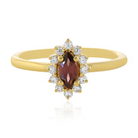 Anello in argento con Zircone Lampone