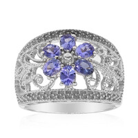 Anello in argento con Tanzanite