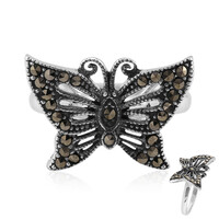 Anello in argento con Marcassite
