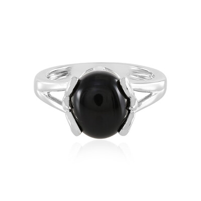 Anello in argento con Onice Nero