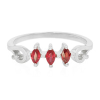 Anello in argento con Rubino Tanzania
