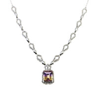 Collana in argento con Ametrina