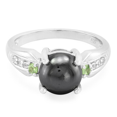 Anello in argento con Ematite Nera