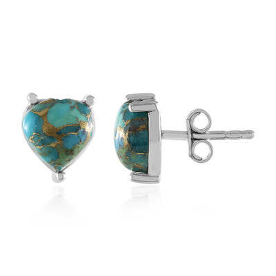 Orecchini in argento con Turchese Ramato Blu Mohave (Faszination Türkis)