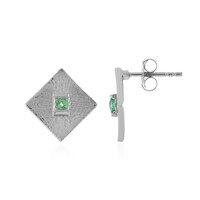 Orecchini in argento con Smeraldo Etiope