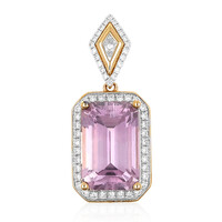 Ciondolo in oro con Diasporo Rosa (AMAYANI)