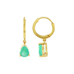 Orecchini in argento con Onice Verde
