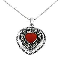 Collana in argento con Corniola