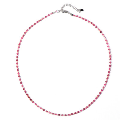 Collana in argento con Tormalina Rosa