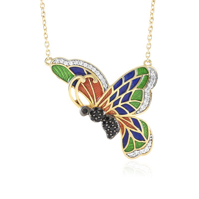 Collana in argento con Spinello Nero