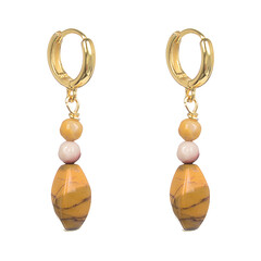 Orecchini in argento con Mokaite