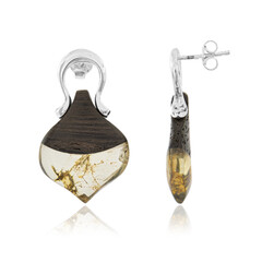 Orecchini in argento con Ambra Baltica