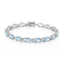 Bracciale in argento con Topazio Blu Cielo