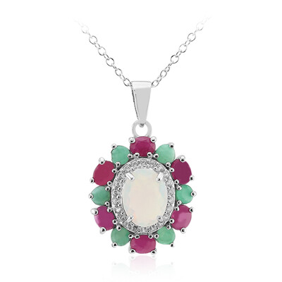 Collana in argento con Opale di Welo