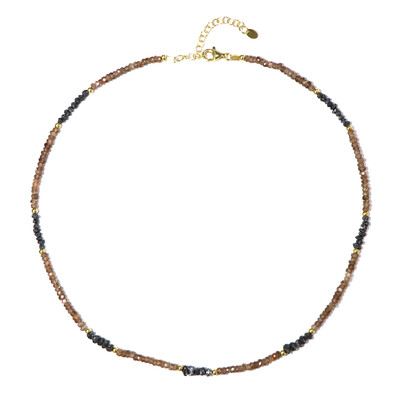 Collana in argento con Zircone Cognac