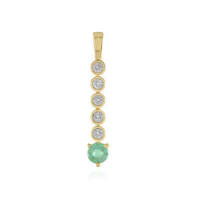 Ciondolo in argento con Smeraldo Russo