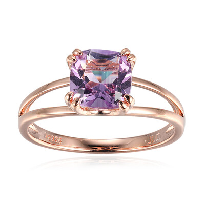 Anello in argento con Ametista Rose de France