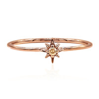 Anello in oro con Diamante Rose de France SI1 di Argyle