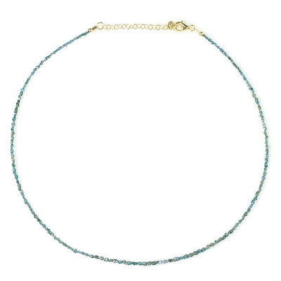 Collana in argento con Diamante Blu