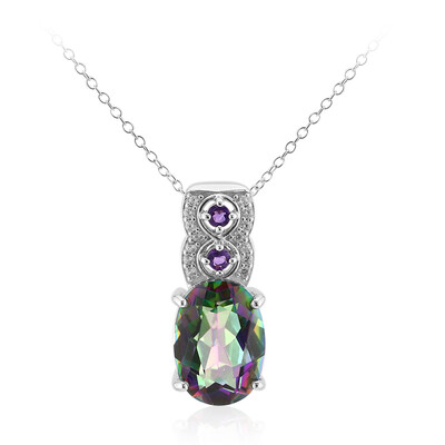 Collana in argento con Quarzo Mistico