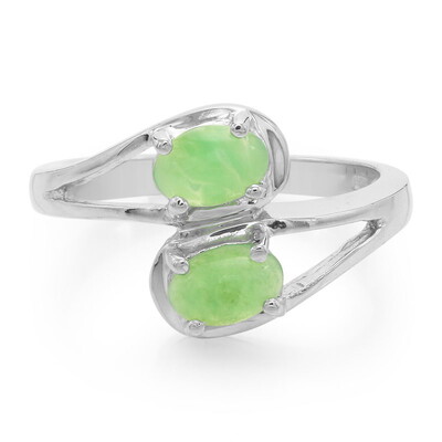 Anello in argento con Crisoprasio Imperiale