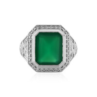 Anello da uomo in argento con Onice