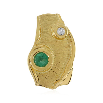 Ciondolo in argento con Smeraldo Etiope (MONOSONO COLLECTION)