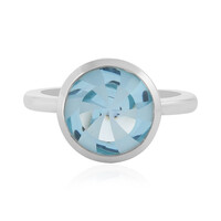 Anello in argento con Topazio Blu Cielo