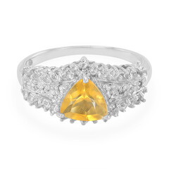 Anello in argento con Citrino