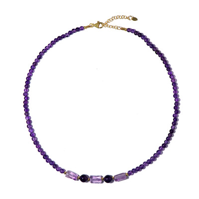 Collana in argento con Ametista Rose de France