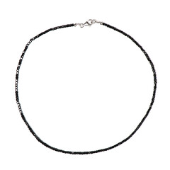 Collana in argento con Spinello Nero
