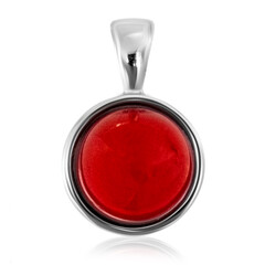 Ciondolo in argento con Ambra Rossa Colombiana