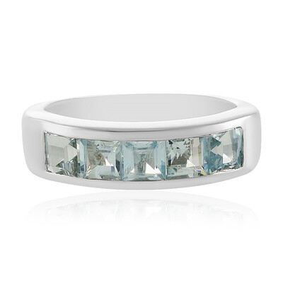 Anello in argento con Acquamarina