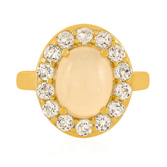 Anello in argento con Pietra di Luna Bianca