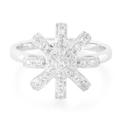 Anello in argento con Topazio Bianco