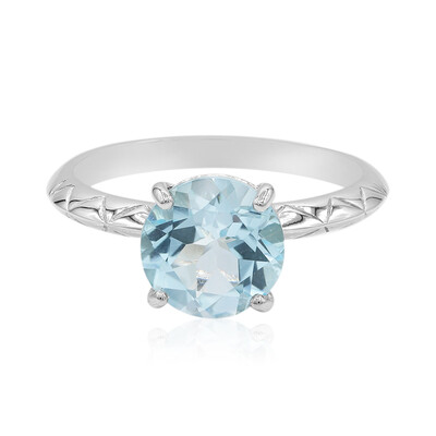 Anello in argento con Topazio Blu Cielo