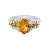 Anello in argento con Citrino
