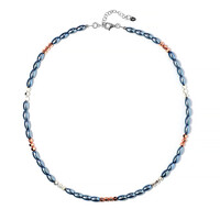 Collana in argento con Ematite Blu