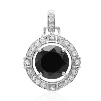 Ciondolo in argento con Spinello Nero