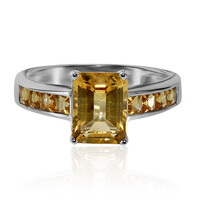 Anello in argento con Citrino