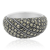 Anello in argento con Marcassite