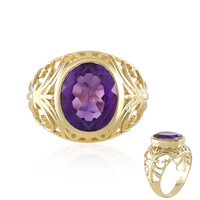 Anello in argento con Ametista Zambiana