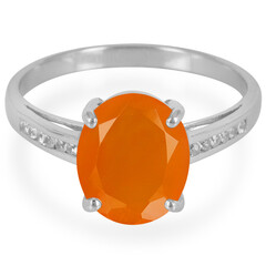 Anello in argento con Corniola