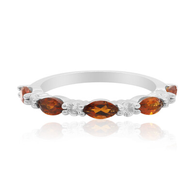 Anello in argento con Citrino Madeira