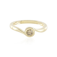 Anello in oro con Diamante Champagne I2