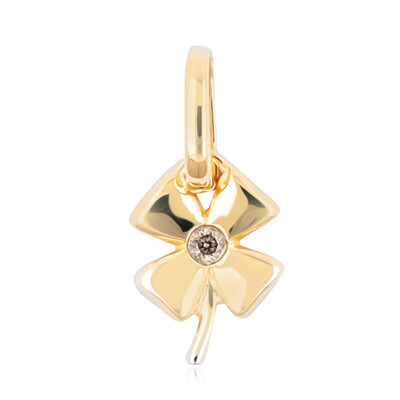 Ciondolo in oro con Diamante Champagne d'Argyle SI2