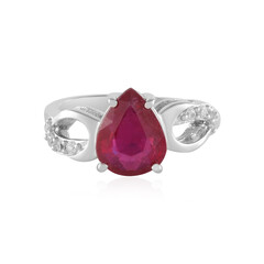 Anello in argento con Rubino del Madagascar