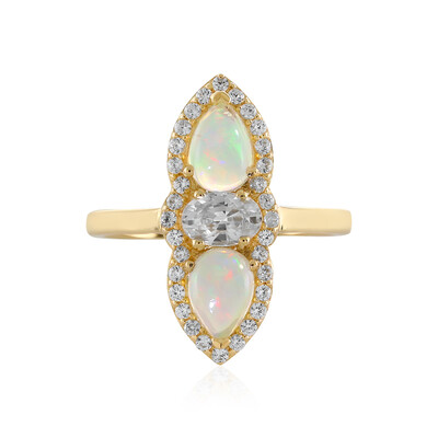 Anello in oro con Opale di Welo (Adela Gold)