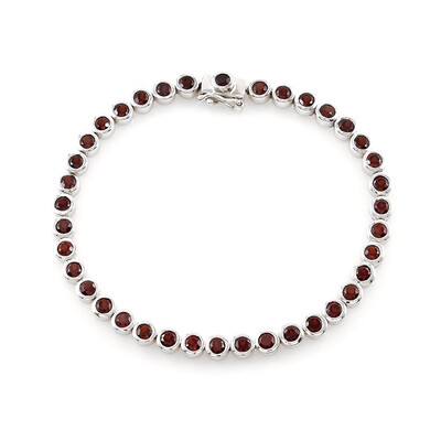 Bracciale in argento con Granato Mozambico